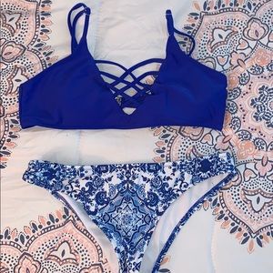SHEIN blue bikini
